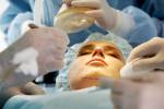 Close-up of Patient?s chin mit Mark vor operation Lizenzfreie Bilder - 7280265