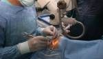 Chirurgen medizinische Instrumente in Händen halten und Blick auf Patienten  Lizenzfreie Bilder - 8627523